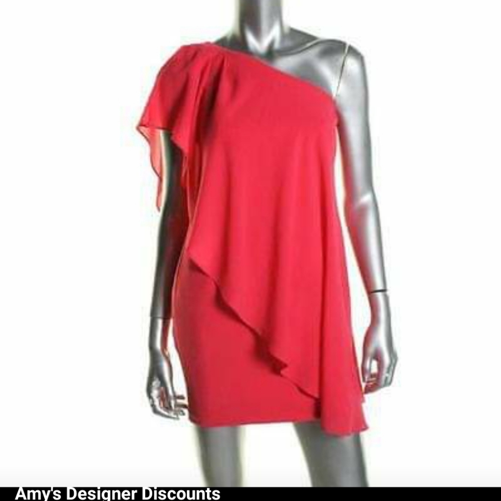 Aqua NWT One Shoulder Cocktail Dress